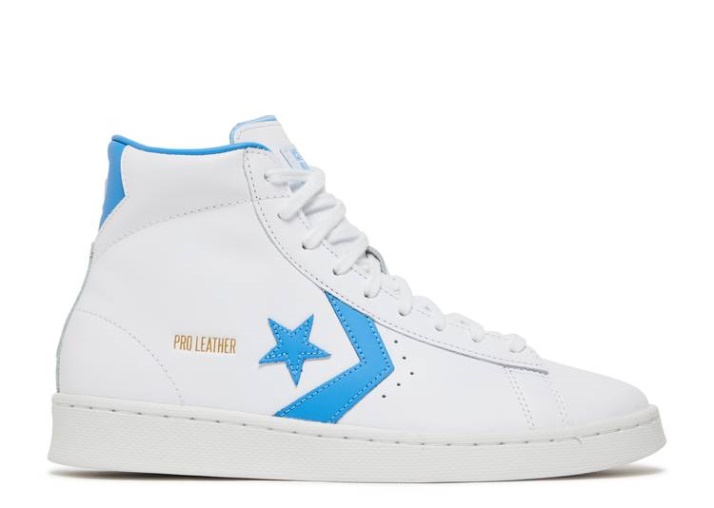 Converse Pro Cuero Hi - Blanco Azul