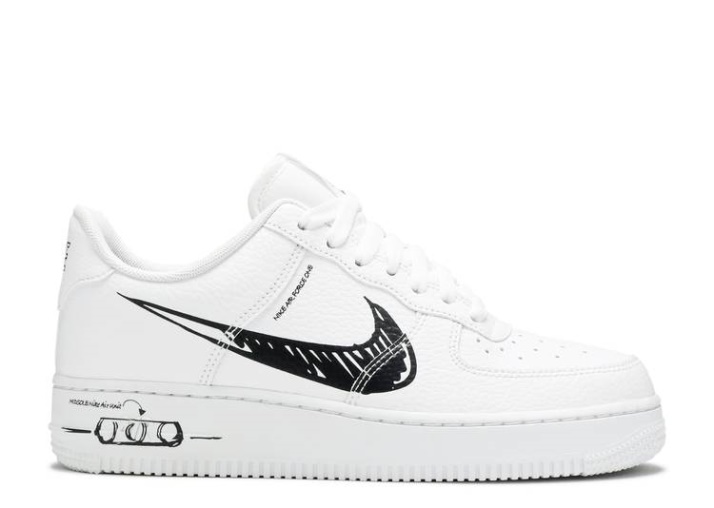 Nike Air Force 1 Low - Sketch Blanco/negro/blanco