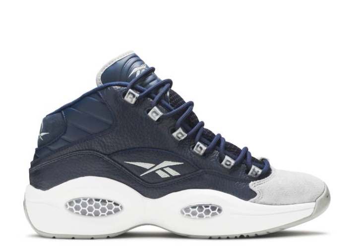 Reebok Question Mid - Georgetown Carbon/faux Indigo/blanco
