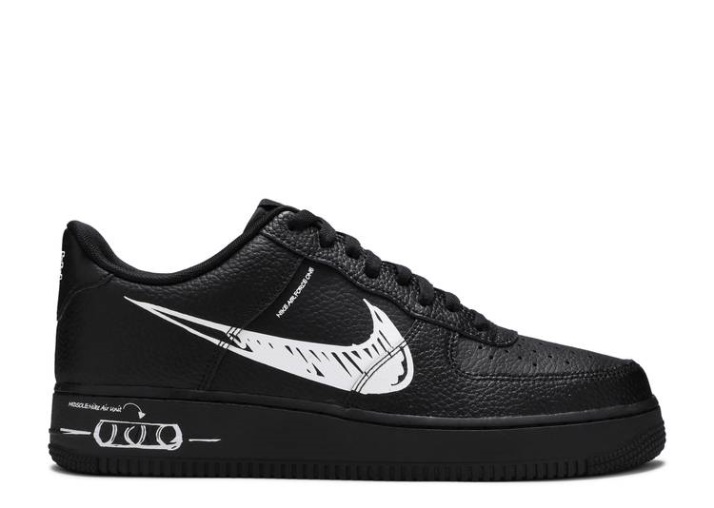 Nike Air Force 1 Low - Sketch Negro/blanco/negro