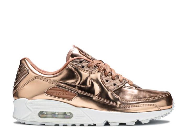 Nike Air Max 90 Mujer - Paquete Metalizado Oro Rosa/oro Rosa