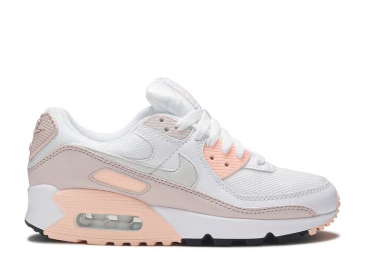 Nike Mujer Air Max 90 Blanco/platino Tinte/rosa