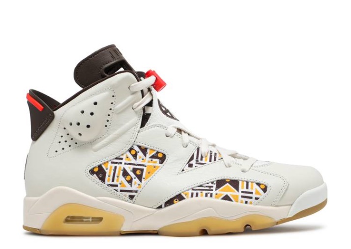 Air Jordan 6 Retro - Quai 54 Sail/total Naranja/marrón