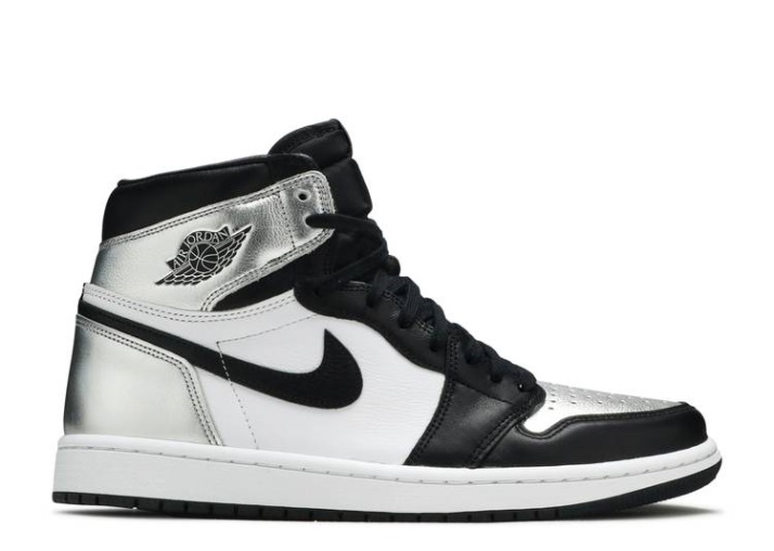 Air Jordan 1 Retro High Og - Puntera Plateada