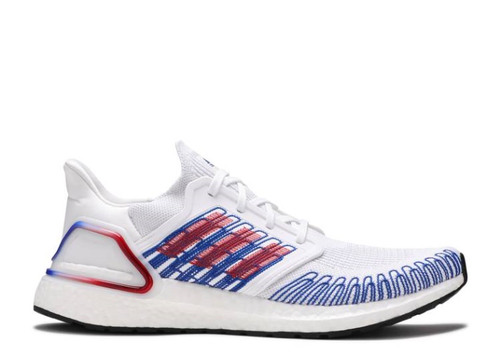Adidas Ultraboost 20 - Usa Blanco/escarlata/azul Real