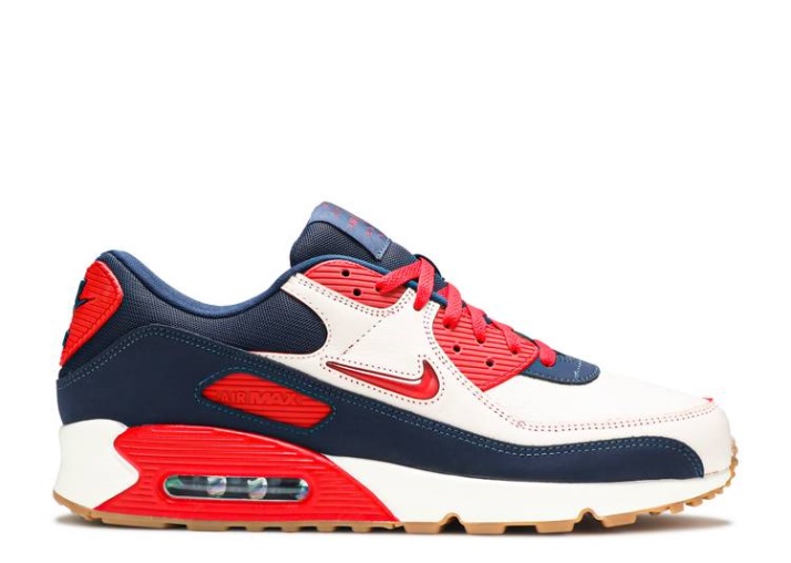 Nike Air Max 90 - Local Y Visitante Vela/university Rojo