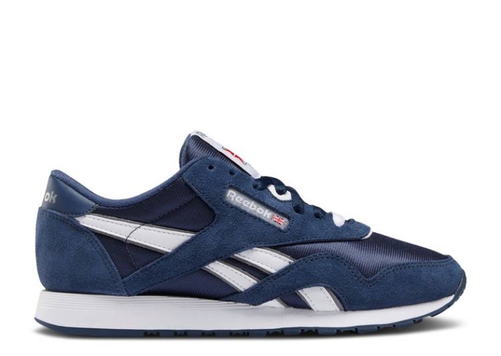 Reebok Mujer Classic Nylon Equipo Azul Marino/equipo Azul Marino/platino