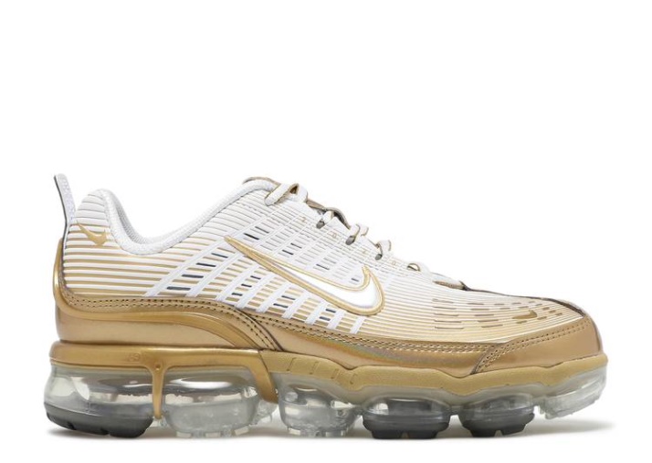 Nike Wmns Air Vapormax 360 - Blanco Dorado Metalizado