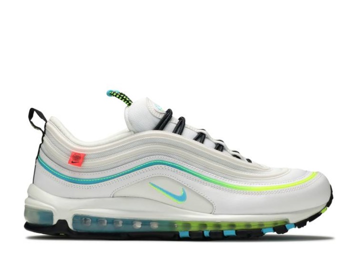 Nike Air Max 97 - Paquete Mundial Blanco/azul Furia/negro/voltio