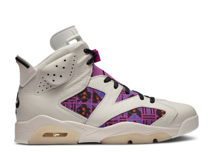 Air Jordan 6 Retro - Quai 54 Vela/negro/naranja/corredor Azul
