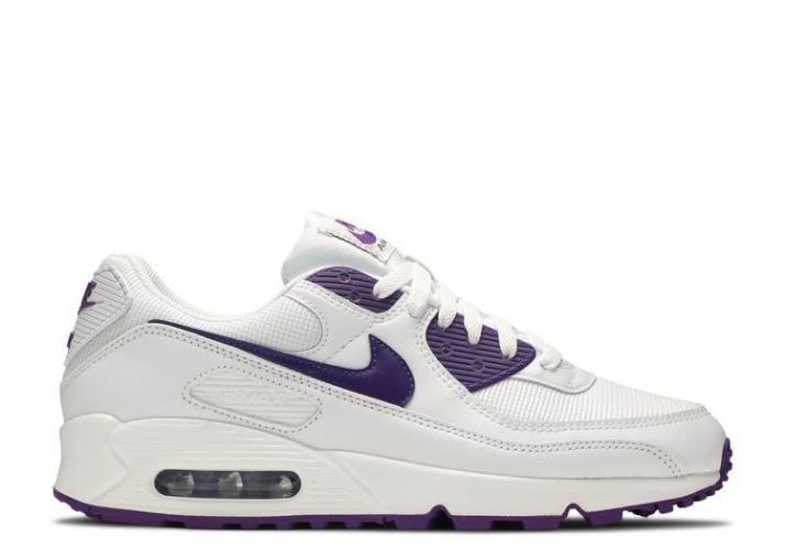 Nike Air Max 90 - Paquete De Color Blanco/púrpura