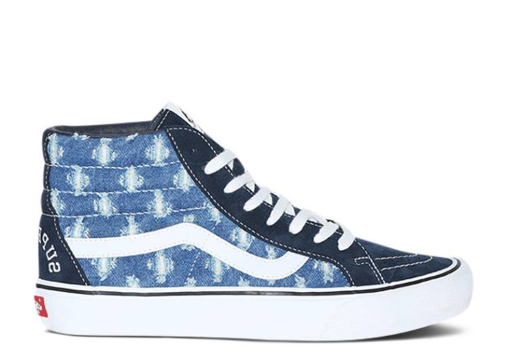 Vans Supreme X Sk8-hi - Denim Perforado Azul