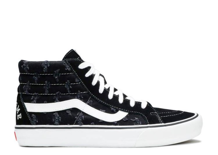 Vans Supreme X Sk8-hi - Denim Perforado Negro