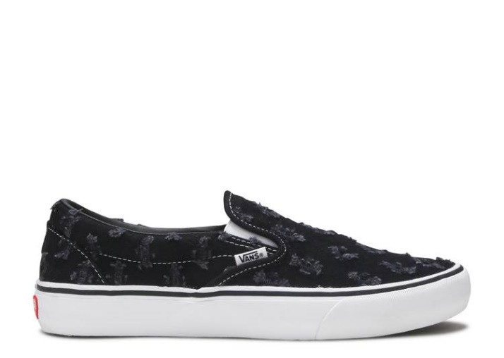 Vans Supreme X Slip-on - Denim Perforado Negro