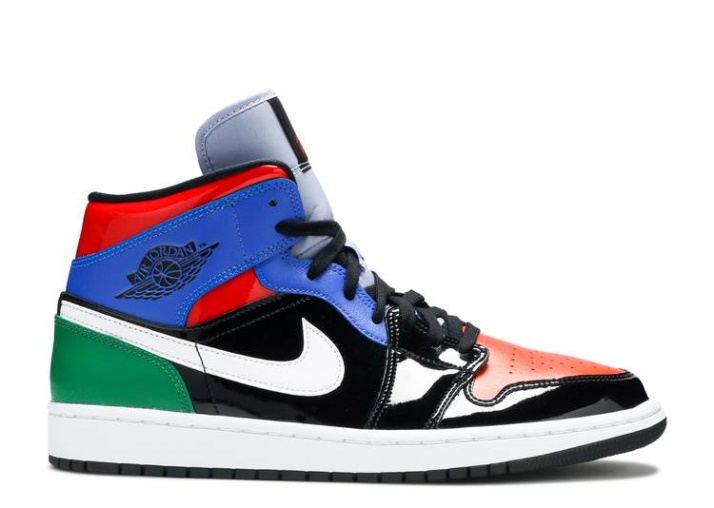 Mujer Air Jordan 1 Mid Se - Multi Charol