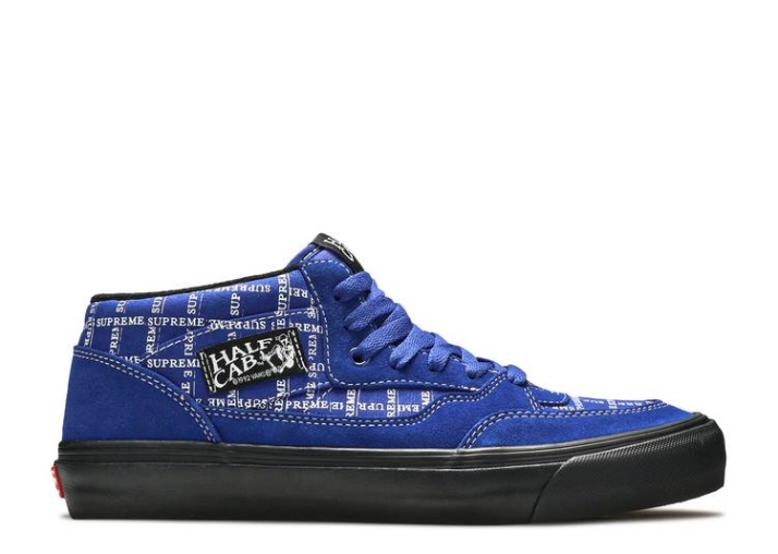 Vans Supreme X Half Cab Pro '92 - Logo Pattern Royal Blue/Black