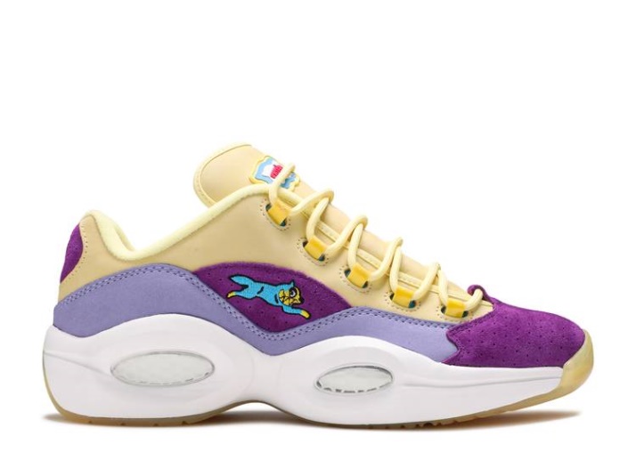Reebok Bbc Ice Cream X Question Low Yellow/Lilac Glow/White