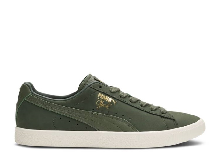 Puma Clyde - Autumn Palette Thyme/Marshmallow/Gold