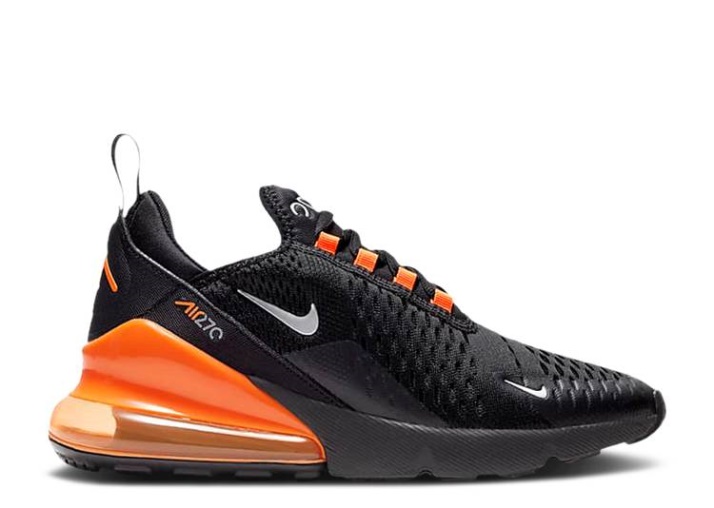 Nike Air Max 270 Gs Black/Total Orange/Silver