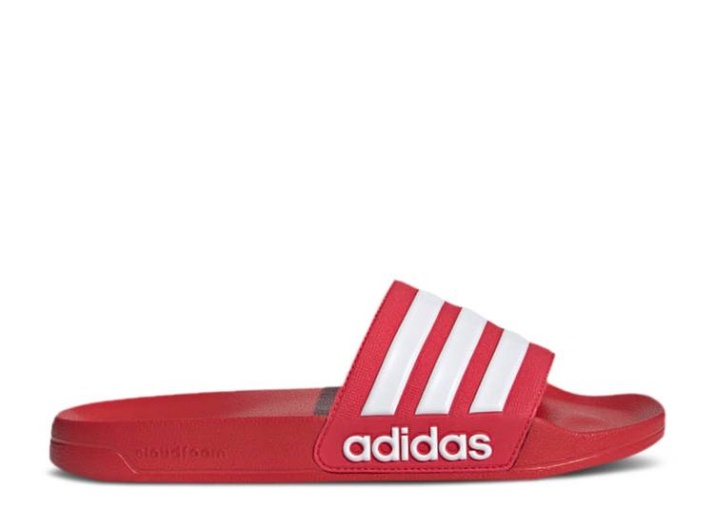 Chanclas De Ducha Adidas Adilette - Scarlet White