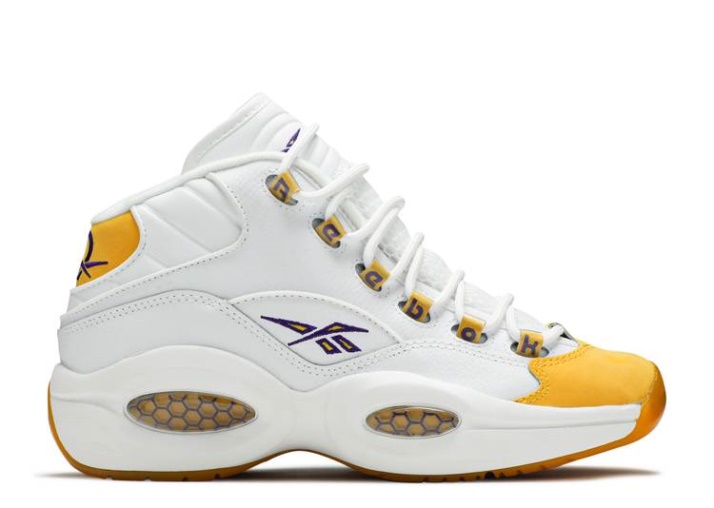Reebok Question Mid Gs - Puntera Amarilla
