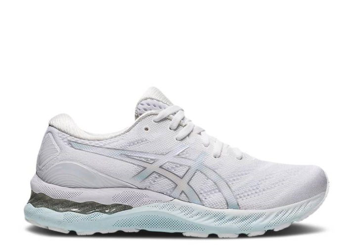 Asics Mujer Gel Nimbus 23 - Blanco Plata Pura