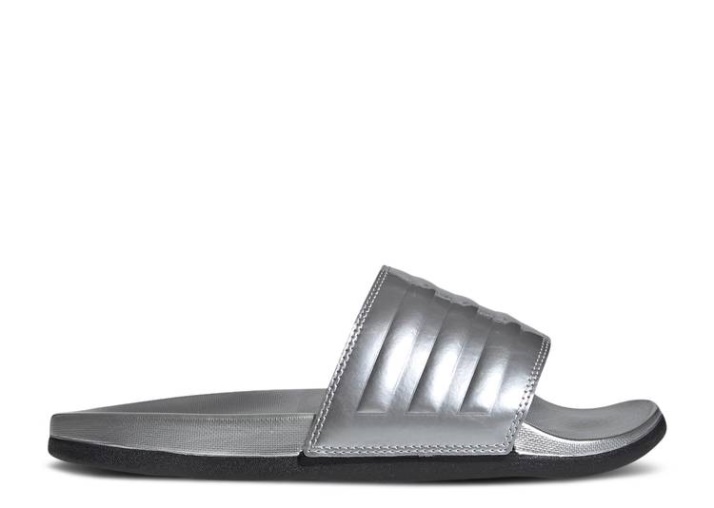 Chanclas Adidas Wmns Adilette Comfort - Plata Metalizado