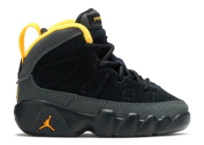 Air Jordan 9 Retro Td - Dark Carbon University Gold