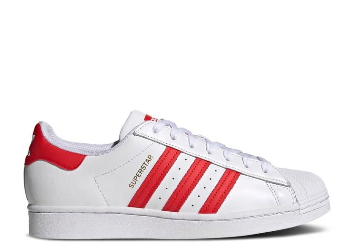 Adidas Superstar Blancas/rojas/doradas