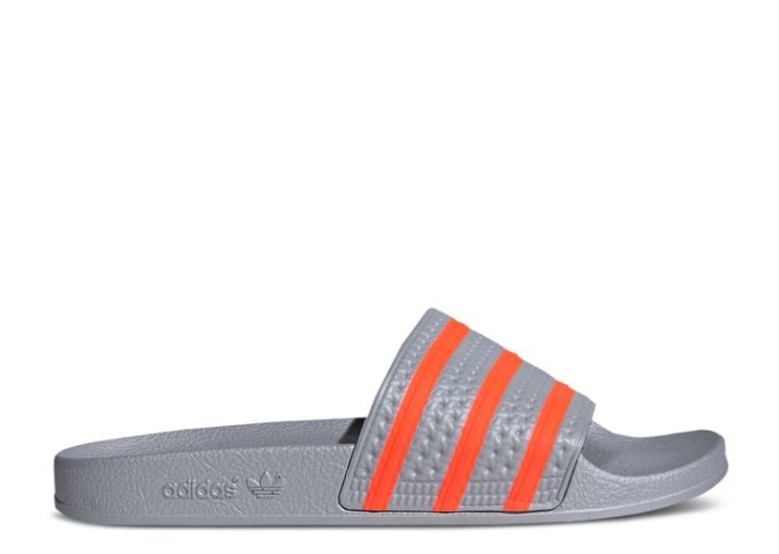 Adidas Adilette Slide - Halo Plata Solar Rojo