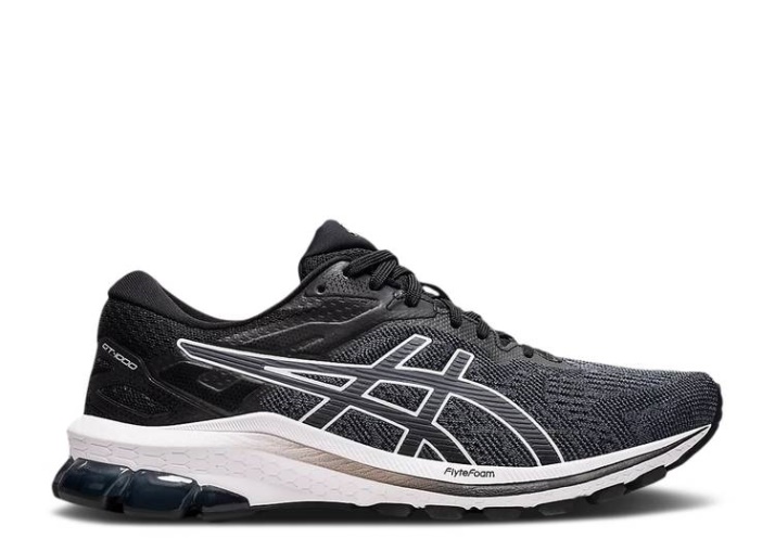 Asics Mujer Gt 1000 10 Ancho - Negro Blanco