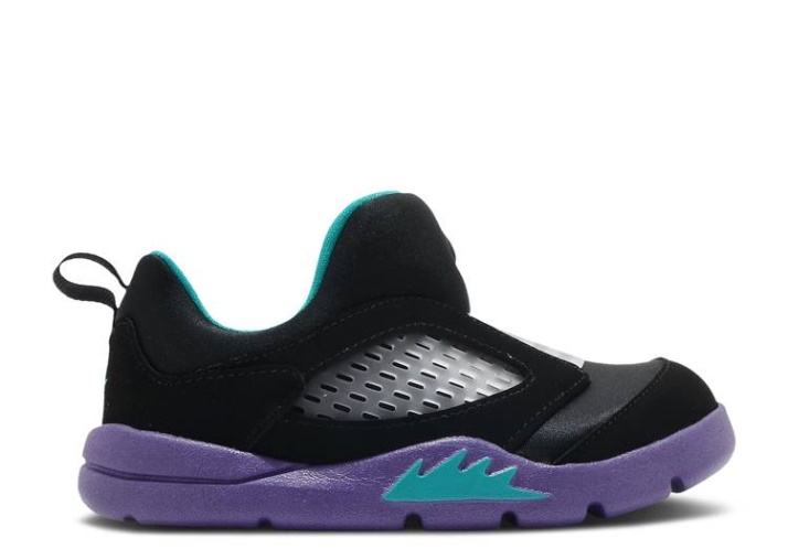Air Jordan 5 Retro Little Flex Td - Negro Uva