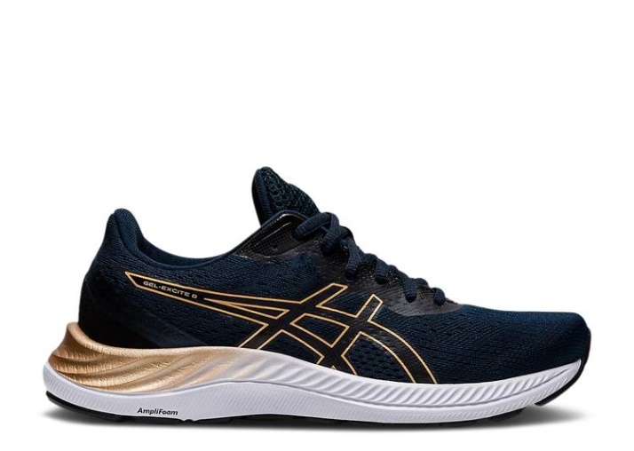 Asics Gel Excite 8 Mujer - Champagne Azul Francés
