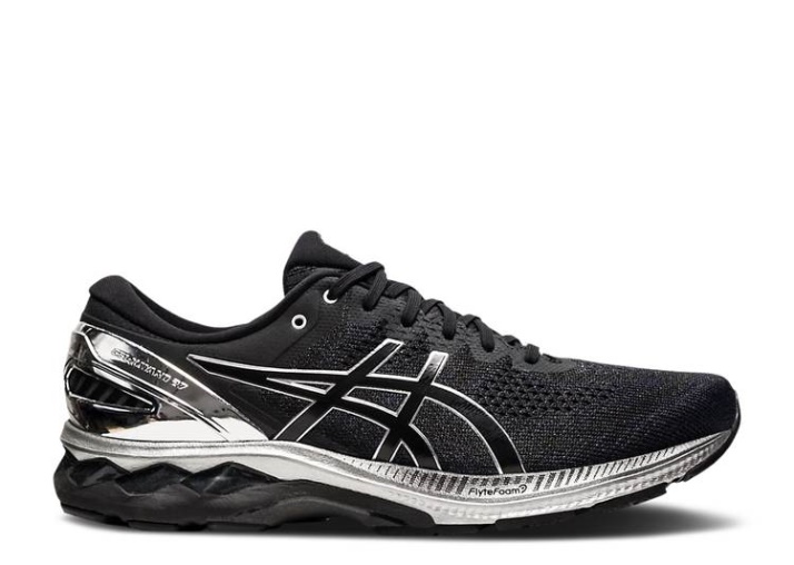 Asics Gel Kayano 27 Platino - Negro Plata Pura