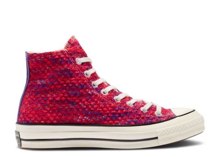 Converse Chuck 70 Alto - Cálido En El Corazón Rosa/corte Púrpura/egret