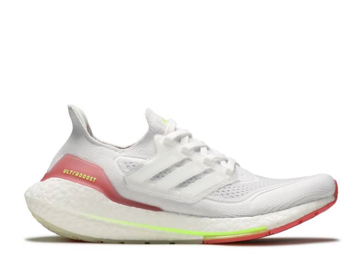 Adidas Mujer Ultraboost 21 - Blanco Rosa Brumoso