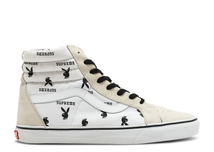 Vans Supreme X Playboy X Sk8-hi Reedición Pro - Blanco