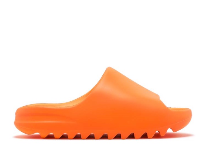 Chanclas Adidas Yeezy - Naranja En Llamas