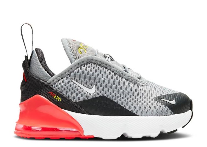 Nike Air Max 270 Td - Gris Humo Claro Carmesí