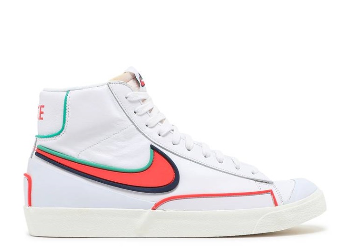 Nike Blazer Mid '77 Infinite - Blanco Azul Void Carmesí