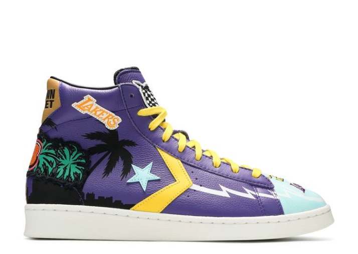 Converse Chinatown Market X Pro Leather High - Chaqueta De Campeonato De Los Lakers