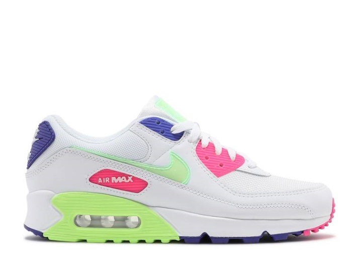 Nike Wmns Air Max 90 - Blanco Indigo Burst Volt