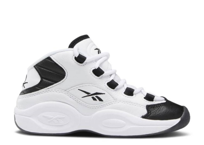 Reebok Pregunta Mid J - ¿por Qué No Nosotros? Calzado Blanco/negro