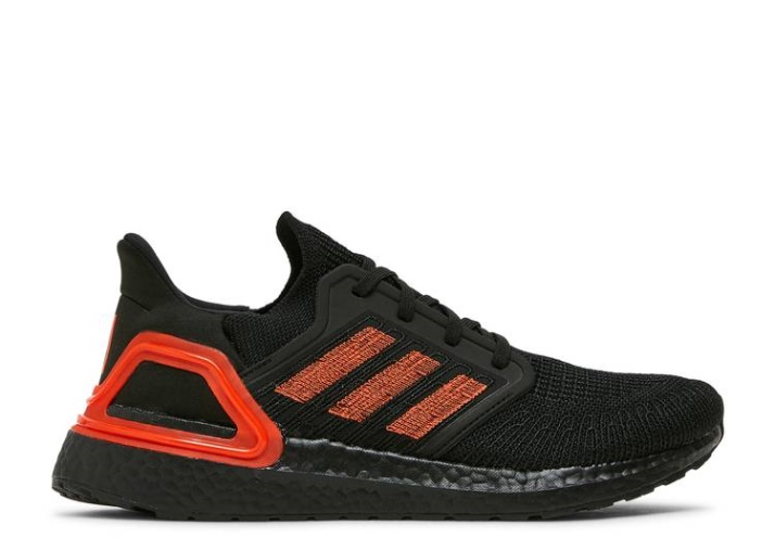 Adidas Ultraboost 20 - Negro Solar Rojo