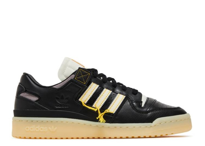 Adidas Forum 84 Low Premium - Negro Fácil Amarillo
