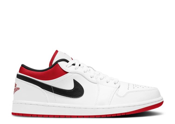Air Jordan 1 Low - Blanco Universidad Rojo