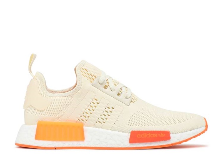 Adidas Nmd R1 - Crema Blanco Gritando Naranja