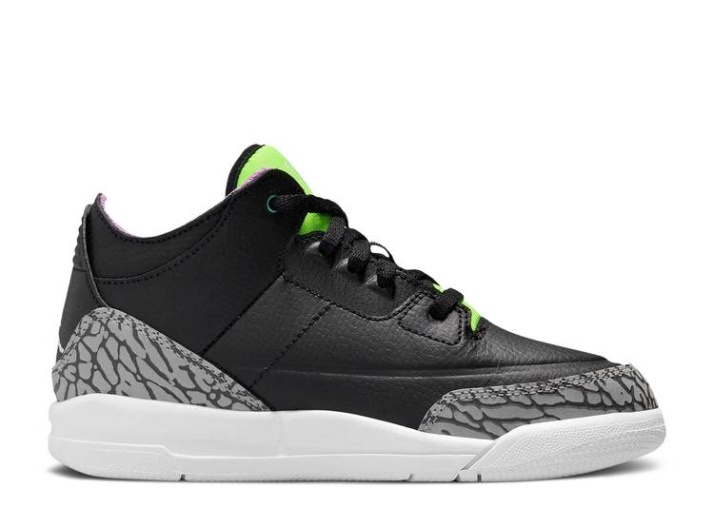 Air Jordan 3 Retro Ps - Verde Eléctrico
