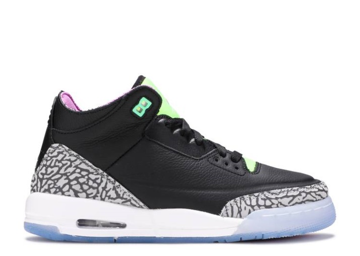 Air Jordan 3 Retro Gs - Verde Eléctrico