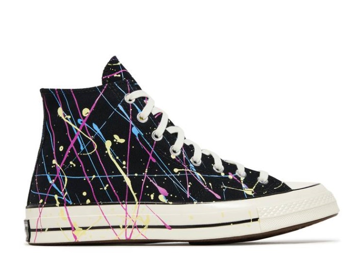 Converse Chuck 70 Alto - Pintura Salpicadura Negro/hiper Magenta/egret